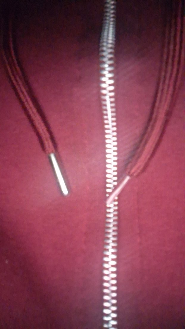 Bordo Kapüşonlu Midi Kadın hırka - Görsel 2