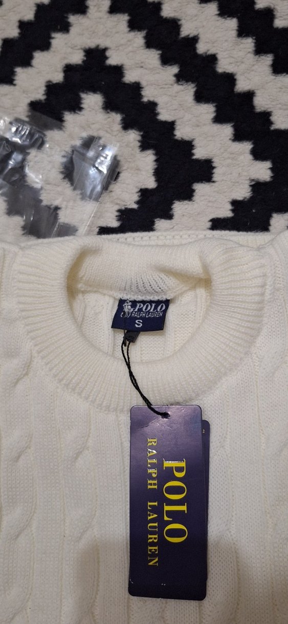 u.s polo Beyaz Örgü Triko Kazak - Görsel 3