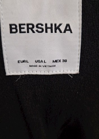 Bershka Siyah Midi Kadın Kışlık Mont - Görsel 3