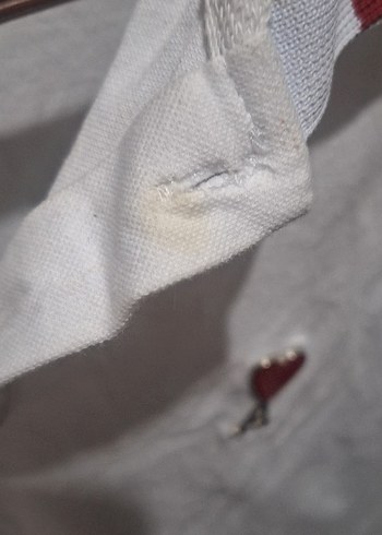 Beyaz, Düğmeli Erkek/kadın Polo Tişört - Görsel 2