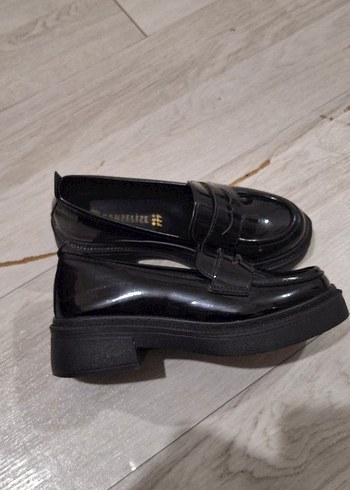 Siyah Tokalı Platform Topuklu Loafer - Görsel 2