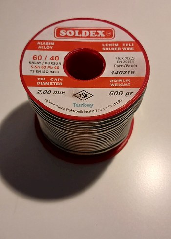 Solder Tel 60/40 Alaşım 2mm 500gr