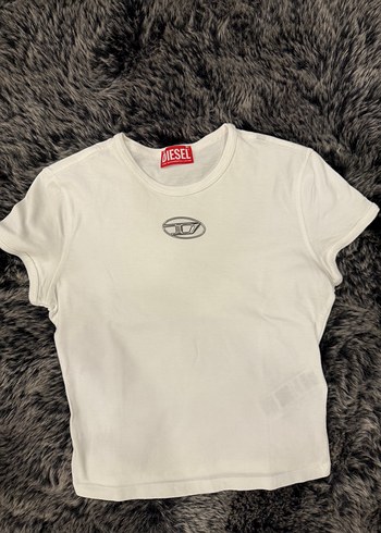 Diesel Beyaz Kız Tişörtü