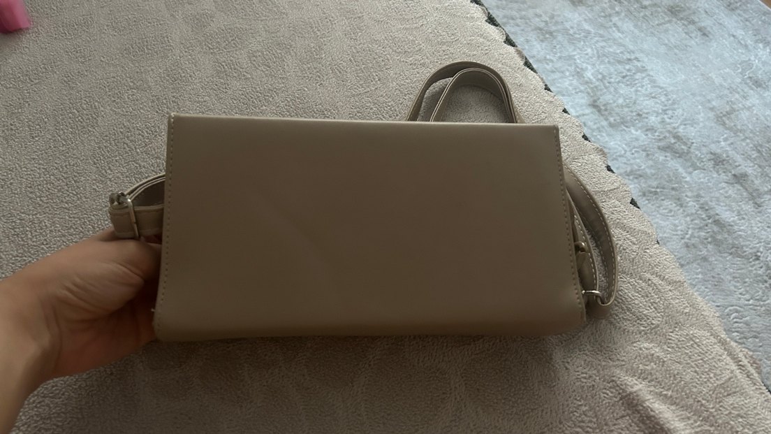 Bej Deri Kadın Çanta - Görsel 2