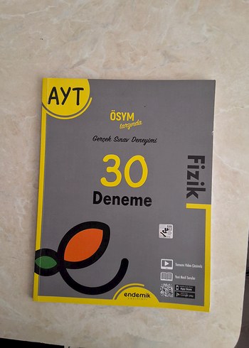 Endemik AYT Fizik 30 Deneme Kitabı