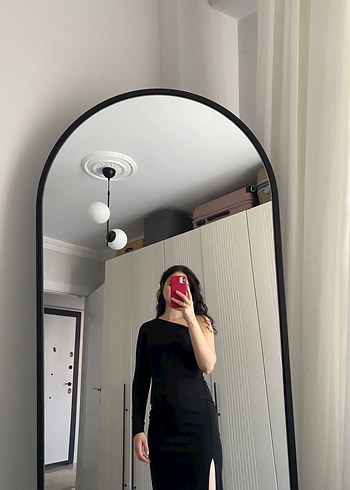 Siyah tek Kol  Kadın Elbise - Görsel 3