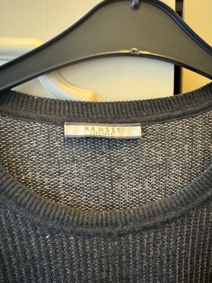 Gri Erkek Triko Uzun Kollu Kazak - Görsel 2