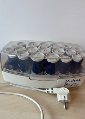 Beyaz ve gri elektrikli bigudí seti - Görsel 2