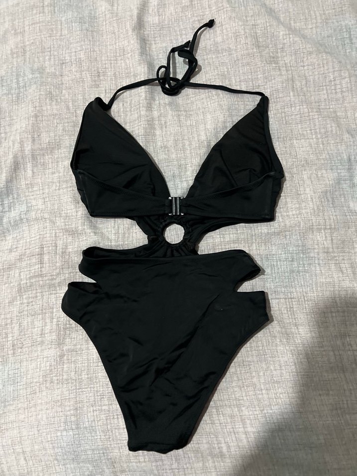 Siyah Bağcıklı Mayokini - Görsel 3