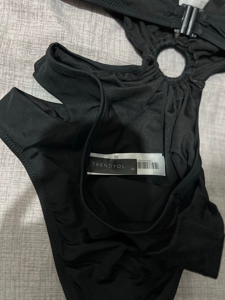 Siyah Bağcıklı Mayokini - Görsel 4