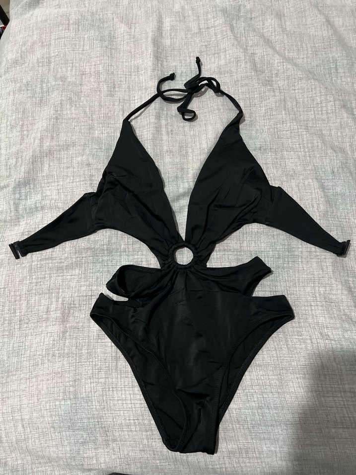 Siyah Bağcıklı Mayokini - Görsel 2