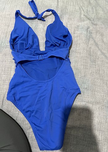 Mavi Askılı Kadın Mayo - Görsel 2