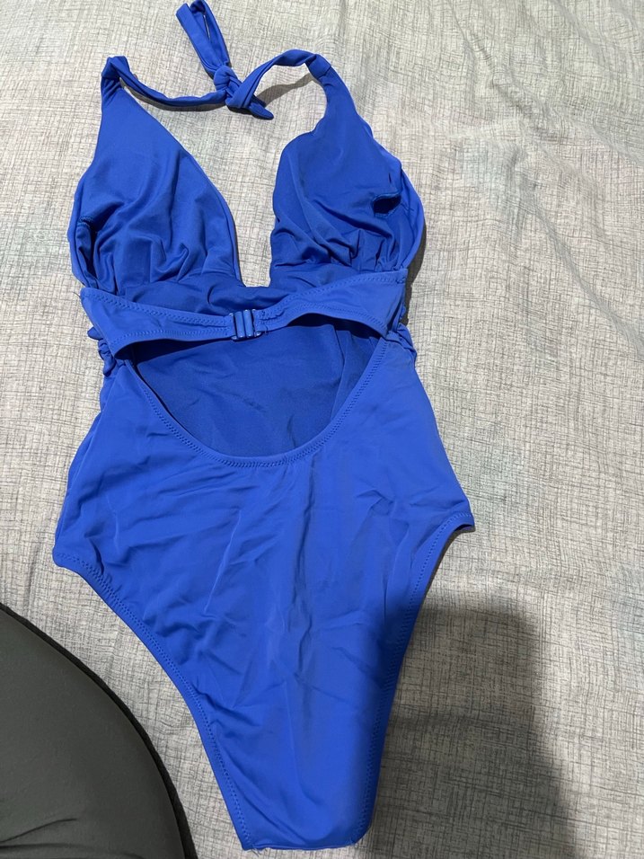 Mavi Askılı Kadın Mayo - Görsel 2