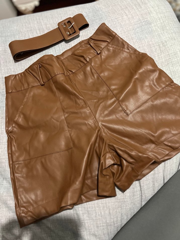 Deri  şort - Görsel 3