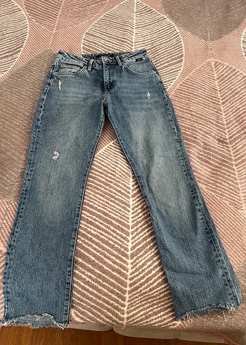Mavi kot pantalon