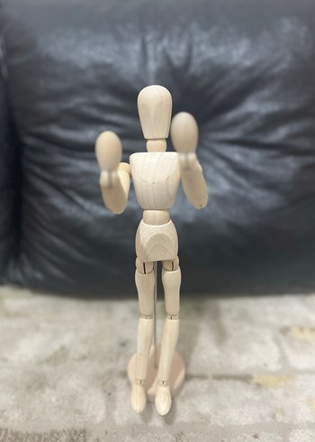 Flying Tiger Ahşap İnsan Modeli 30 cm - Görsel 3