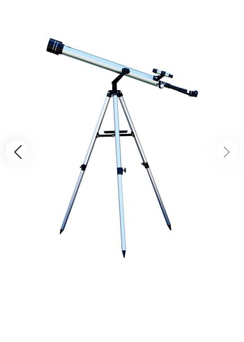 Beyaz Teleskop ve Ayarlanabilir Tripod