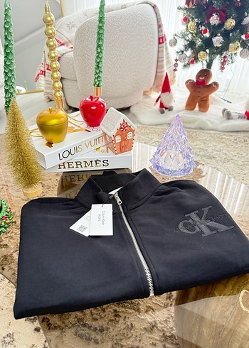 Kadın Siyah Fermuarlı Sweatshirt - Görsel 2