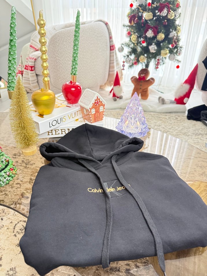 Siyah Yüksek Yakalı Kadın Sweatshirt - Görsel 3