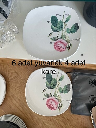  Beden beyaz Renk Tabak takim