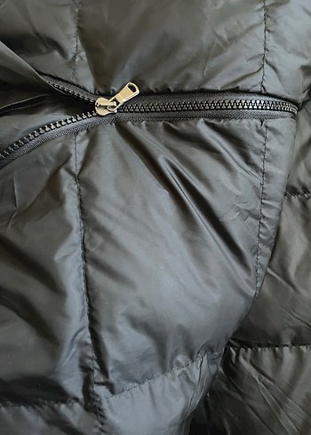 Kadın Siyah Uzun Kışlık Mont Kapüşonlu - Görsel 4