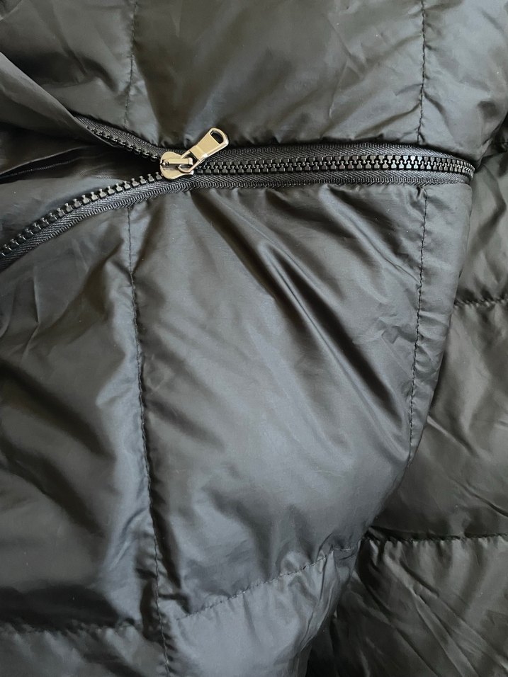 Kadın Siyah Uzun Kışlık Mont Kapüşonlu - Görsel 4