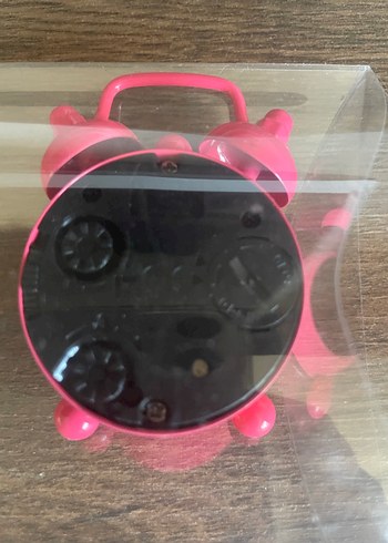 Renkli Pembe Masa Saati - Görsel 3