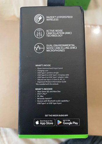 Razer Hammerhead Hyperspeed Kablosuz Gaming Kulaklık - Görsel 5