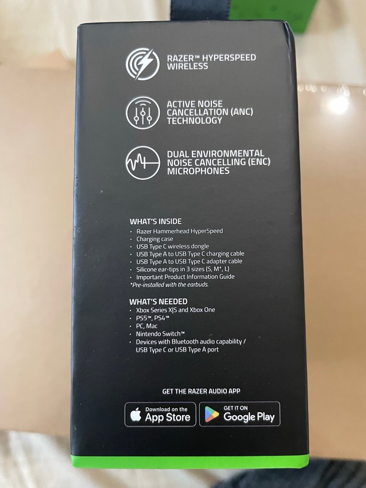 Razer Hammerhead Hyperspeed Kablosuz Gaming Kulaklık - Görsel 5