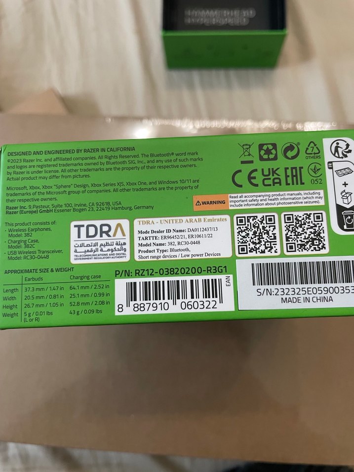 Razer Hammerhead Hyperspeed Kablosuz Gaming Kulaklık - Görsel 4