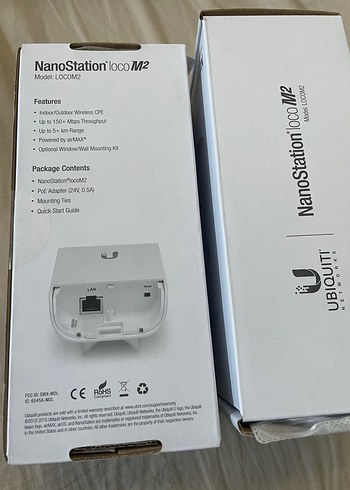 Ubiquiti NanoStation loco M2 Beyaz 2.4 GHz 150+ Mbps - Görsel 5