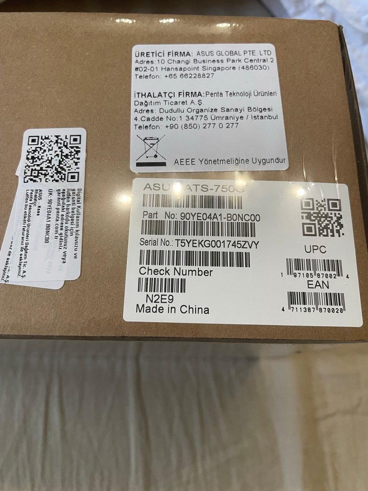 ASUS 750w ats 80+gold guc kaynagi sifir grantili - Görsel 2