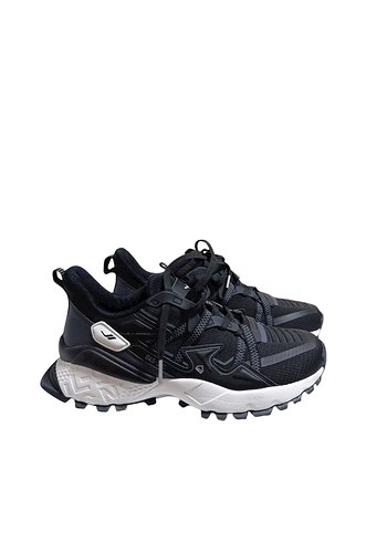 Lescon Siyah Bağcıklı Unisex Spor Ayakkabı