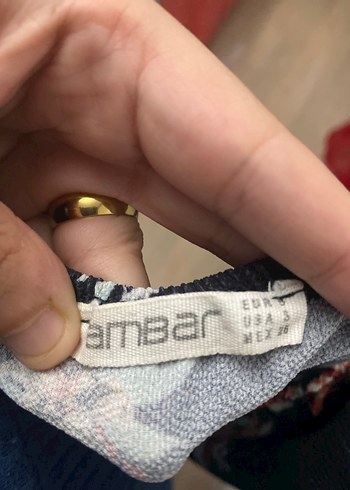 Diğer Siyah Çiçek Desenli Bohem Uzun Elbise