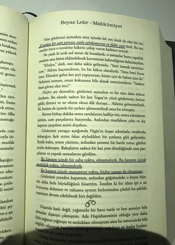  Beden Renk Beyaz Leke - Mahkumiyet Romanı
