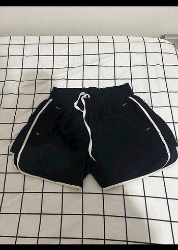 Siyah Spor Mini Şort