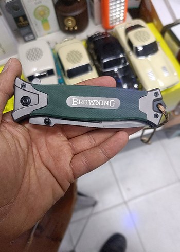 Beden Browning Katlanır Bıçak - Haki Saplı