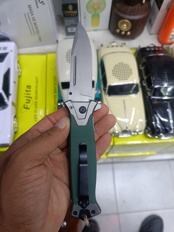 Browning Katlanır Bıçak - Haki Saplı - Görsel 2