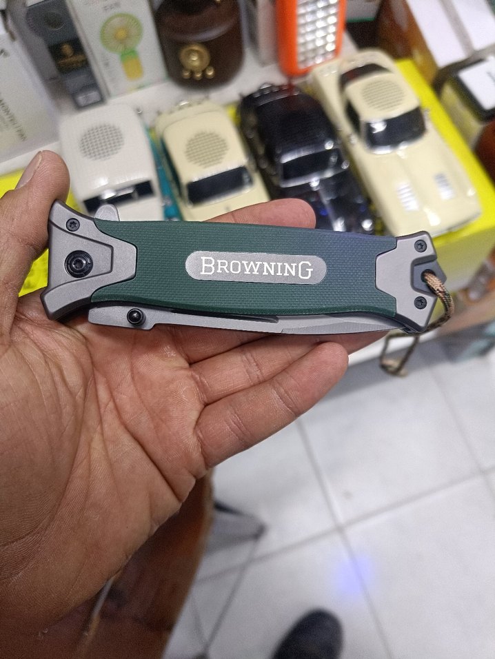 Browning Katlanır Bıçak - Haki Saplı - Görsel 3