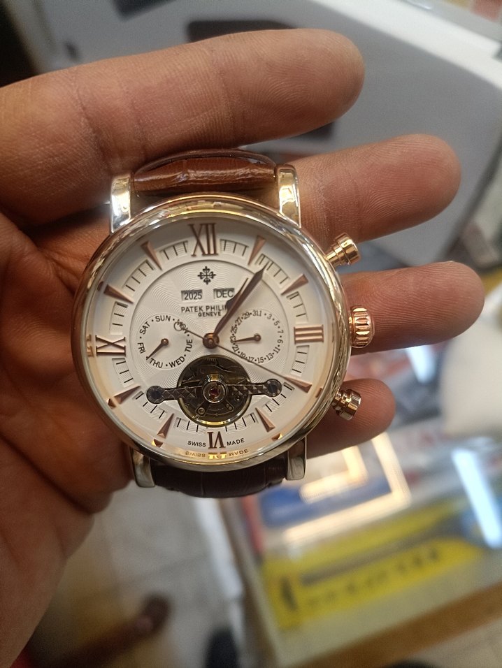 PATEK PHİLİPPE  Kol Saati Kahverengi Kayışlı - Görsel 3