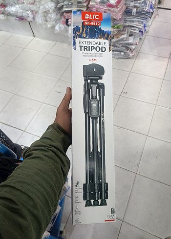 Blic NP-88101 Ayarlanabilir 1.5M Tripod Siyah - Görsel 4