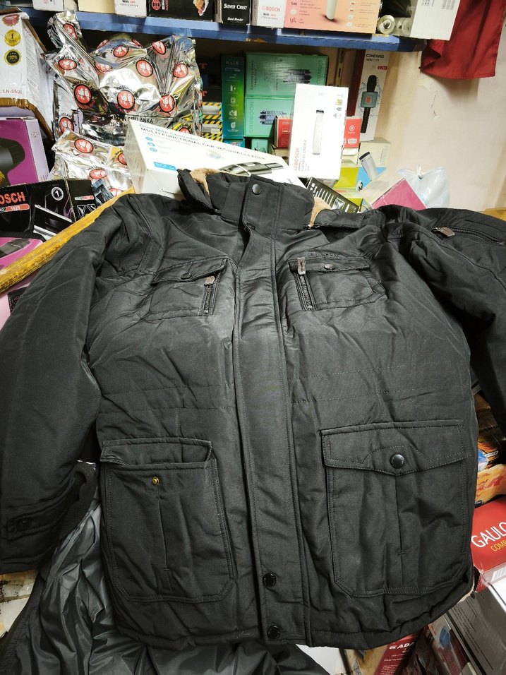 UK-JEEP Kürklü  Kapüşonlu Erkek Mont - Görsel 2