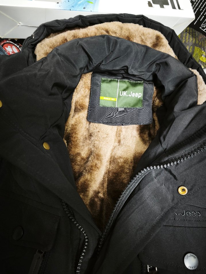 UK-JEEP Kürklü  Kapüşonlu Erkek Mont - Görsel 3