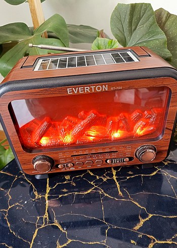 Günes Enerjili Everton Ahşap Görünümlü Müzik Sistemi