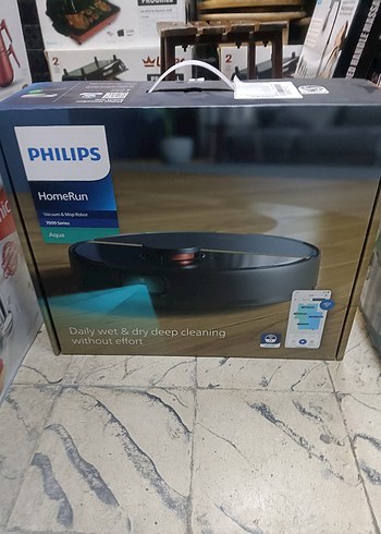 Philips HomeRun Siyah Robot Süpürge