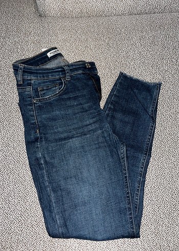 Kadın Mavi Normal Boy Denim Pantolon