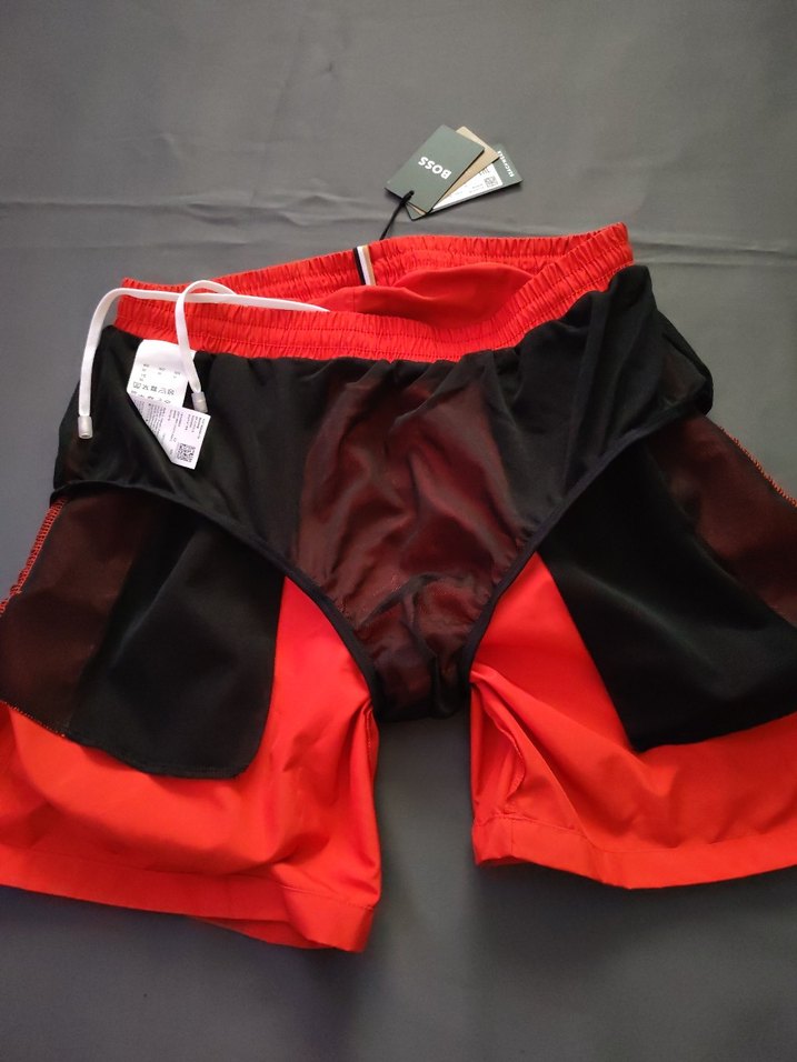 Hugo Boss Kırmızı BOSS Erkek Mini Şort orjinal - Görsel 4