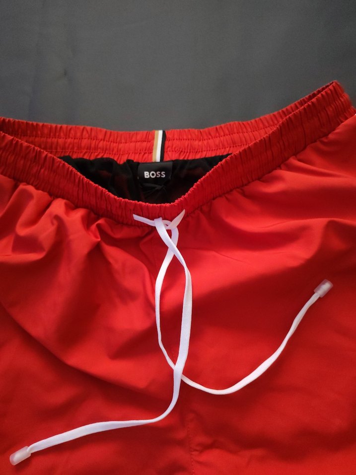 Hugo Boss Kırmızı BOSS Erkek Mini Şort orjinal - Görsel 3