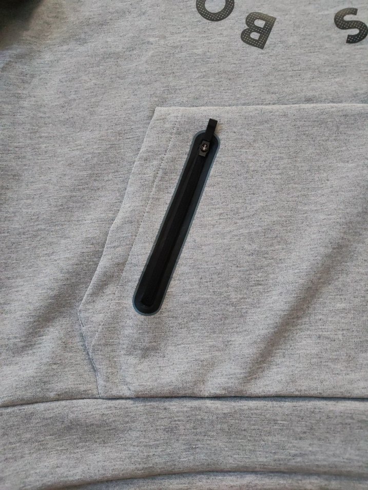 Hugo Boss Gri Kapüşonlu Sweatshirt orjinal - Görsel 2