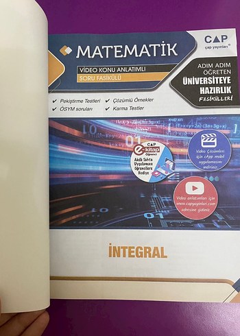  Ayt Matematik İntegral fasikül Çap yayınları